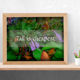 Grand est le moins cher sagesse poster de verdure