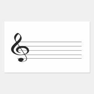 Grand Étiquette de l'autocollant musical à clape