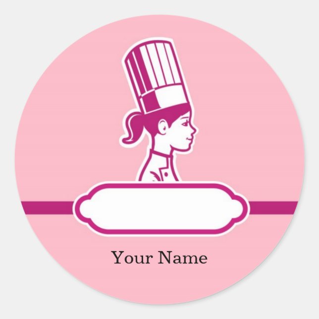 Grand Étiquette personnalisé du chef (Devant)