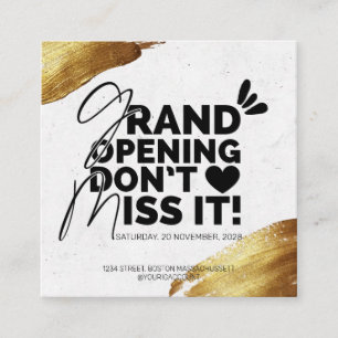 Grand faire-part d'ouverture carte