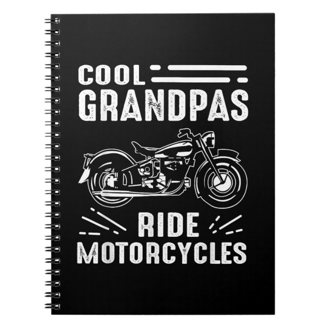 Grand Father Biker Notizblock (Vorderseite)
