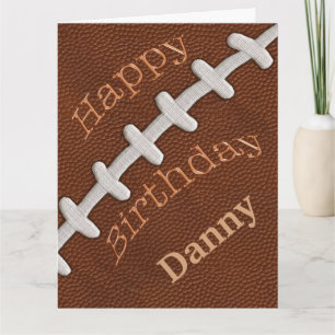 GRAND Football personnalisé Cartes d'anniversaire 
