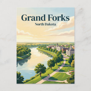 Grand Forks, North Dakota Postkarte