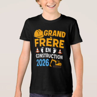 Grand Frère En 2026 Drôle Véhicule De Construction Tri-Blend Shirt