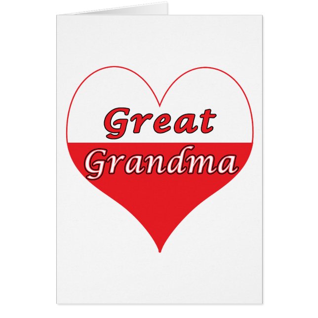 Grand grand-mère Coeur polonais (Devant)