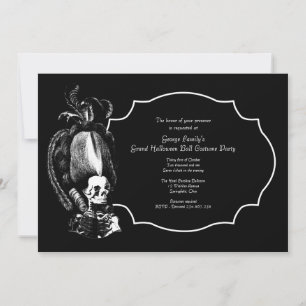 Grand Halloween Ball Masquerade Party Invitation