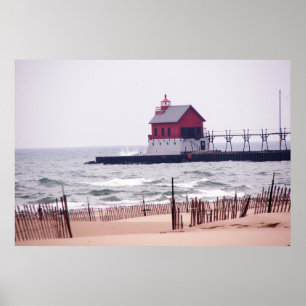 Grand Haven Beach Foto Poster