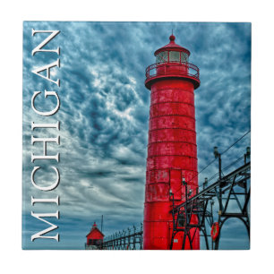 Grand Haven Leuchtturm Michigan Fliese