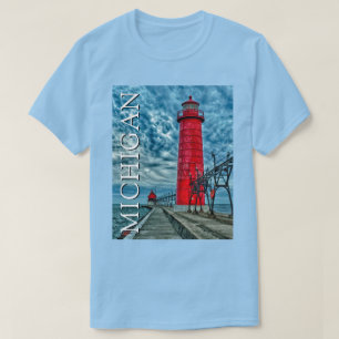 Grand Haven Lighthouse   Michigan T-Shirt