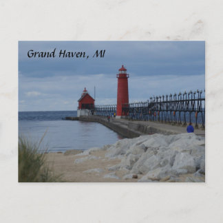 Grand Haven Lighthouses Postkarte