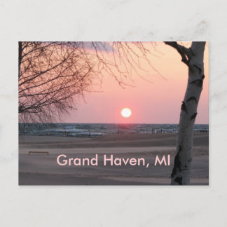 Grand Haven, MI Postkarte