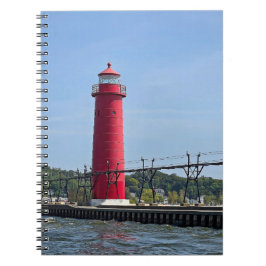 Grand Haven Michigan Lighthouse Notizblock