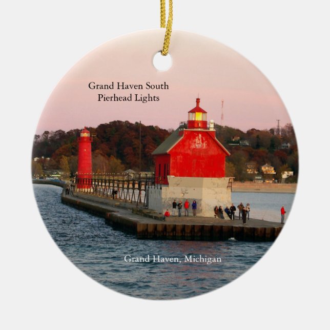 Grand Haven South Pierhead Lights DS ornement (Devant)