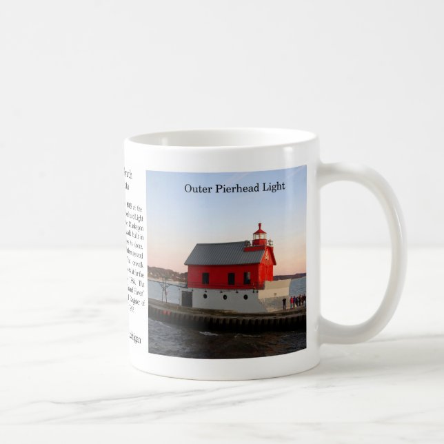 Grand Haven South Pierhead Lumières histoire mug (Droite)