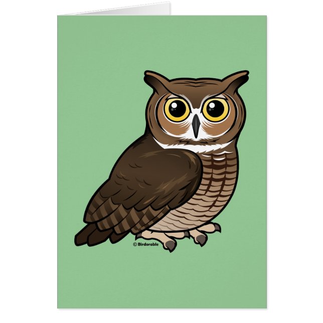 Grand hibou à cornes (Devant)