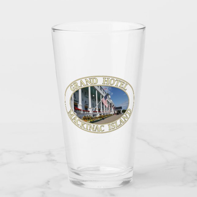 Grand Hotel auf der Insel Mackinac, Michigan Glas (Vorderseite)