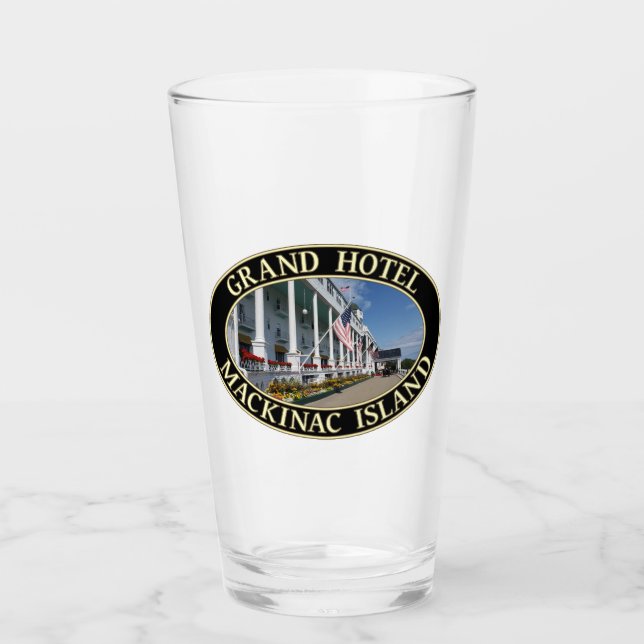 Grand Hotel auf der Insel Mackinac, Michigan Glas (Vorderseite)