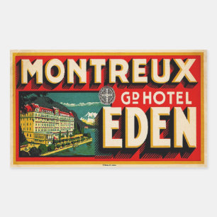 Grand Hotel Eden (Frankreich) Rechteckiger Aufkleber