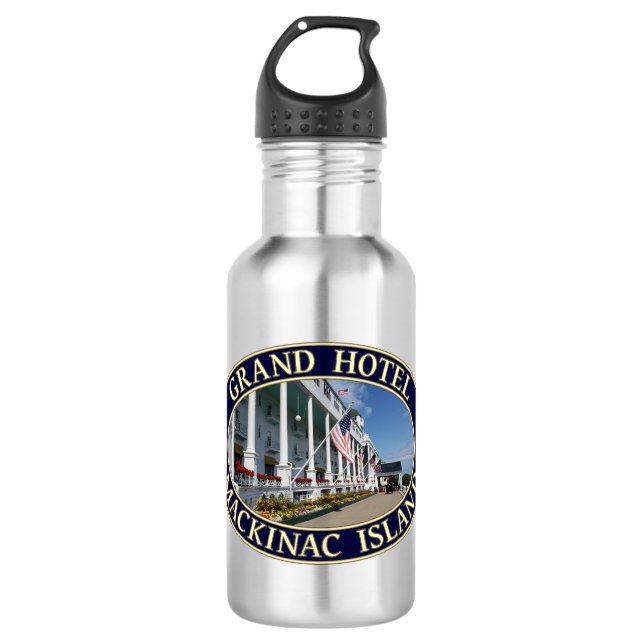 Grand Hotel Mackinac Island, Michigan Edelstahlflasche (Vorderseite)