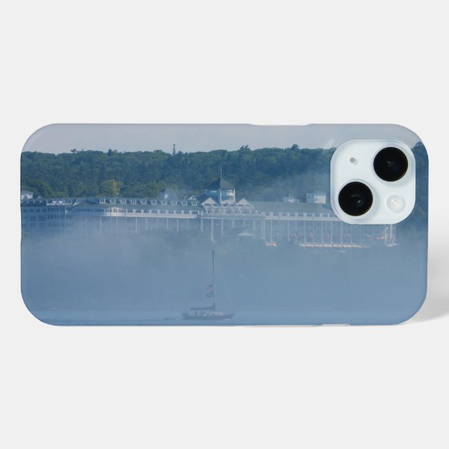 Grand Hôtel Par Le Fog Coque-Mate coque iphone (Verso (horizontal))