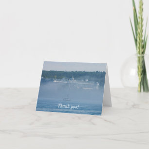 Grand Hotel Through Nebel Dankeschön Card Dankeskarte