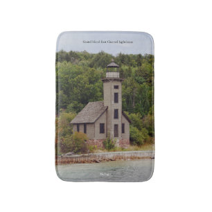 Grand Island East Channel Lighthouse bathmat Badematte