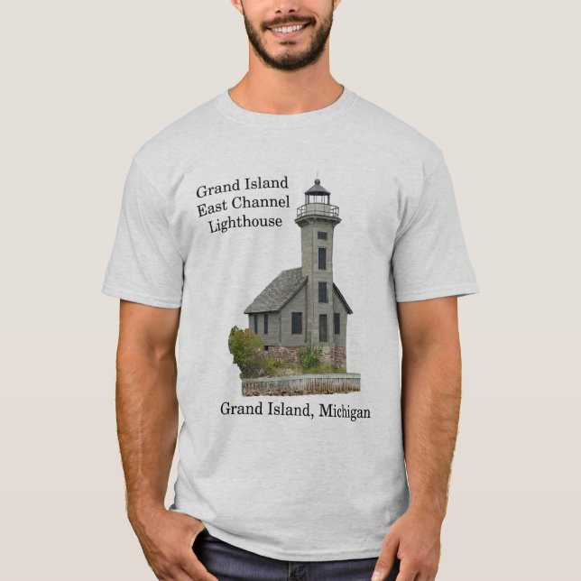 Grand Island East Channel Lighthouse Light Shirt (Vorderseite)