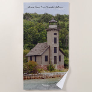 Grand Island East Channel Lighthouse Strandtuch