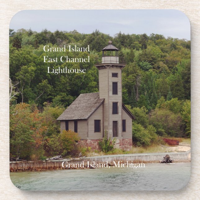 Grand Island East Channel Lighthouse Untersetzer (Vorderseite)