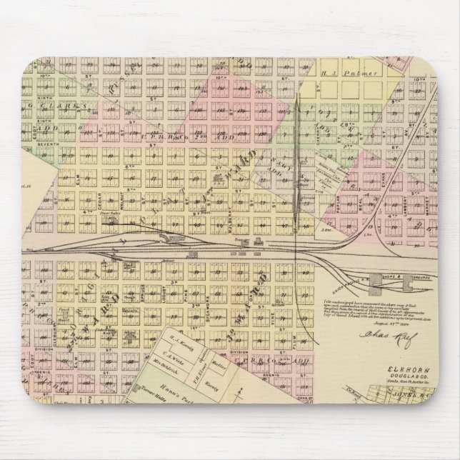 Grand Island, Nebraska Mousepad (Vorne)