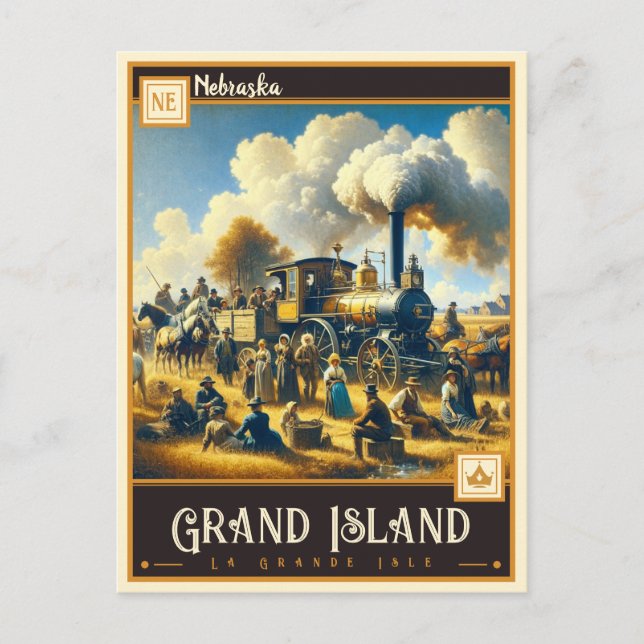 Grand Island, Nebraska | VINTAG Postkarte (Vorderseite)