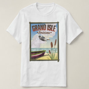 Grand Isle, Louisiana Reiseplakat T-Shirt