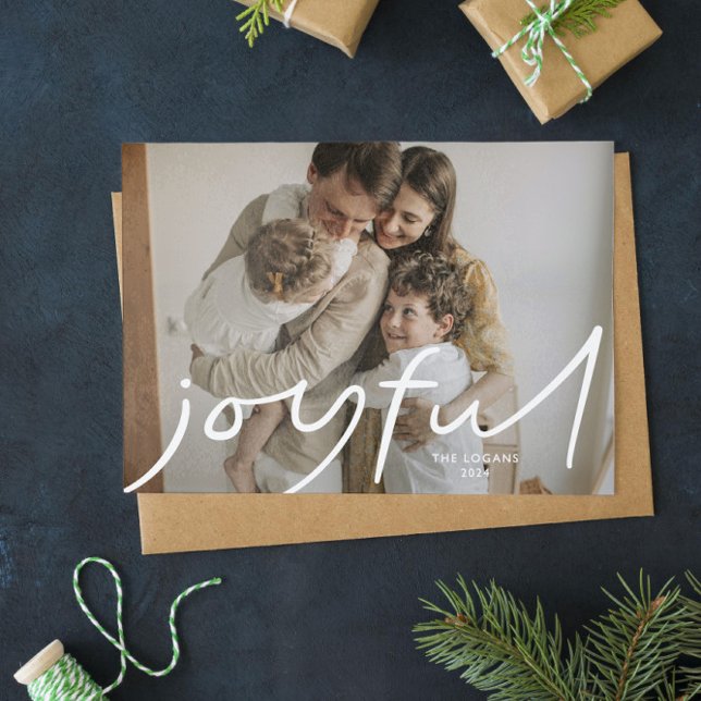 Grand Joy Holiday Carte photo (Créateur téléchargé)