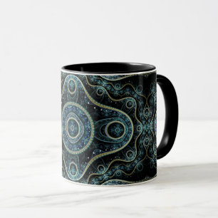 Grand Julian Fraktal Mandala Art Tasse
