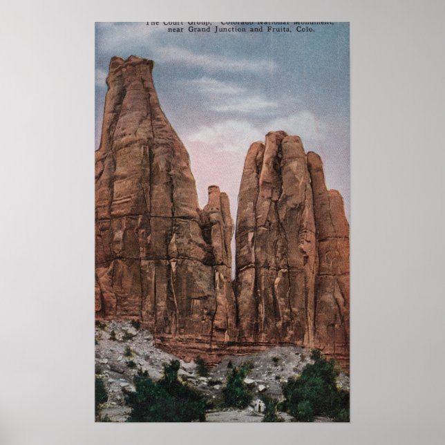 Grand Junction, CO - Ansicht von CO National Monum Poster (Vorne)