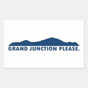 Grand Junction Colorado Bitte Rechteckiger Aufkleber