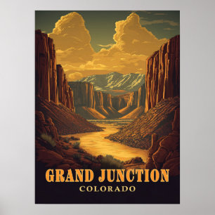 Grand Junction, Colorado Vintag Poster