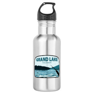 Grand Lake Colorado Angelrute Edelstahlflasche