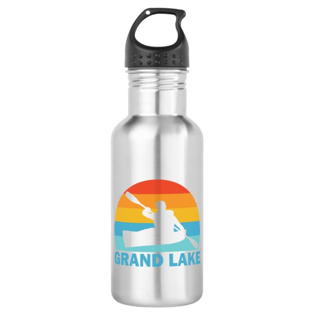 Grand Lake Colorado Kayak Edelstahlflasche (Vorderseite)