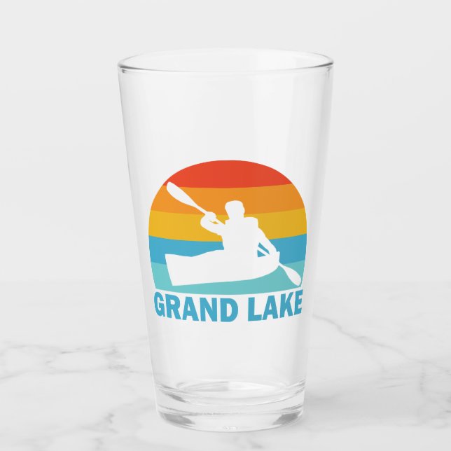 Grand Lake Colorado Kayak Glas (Vorderseite)