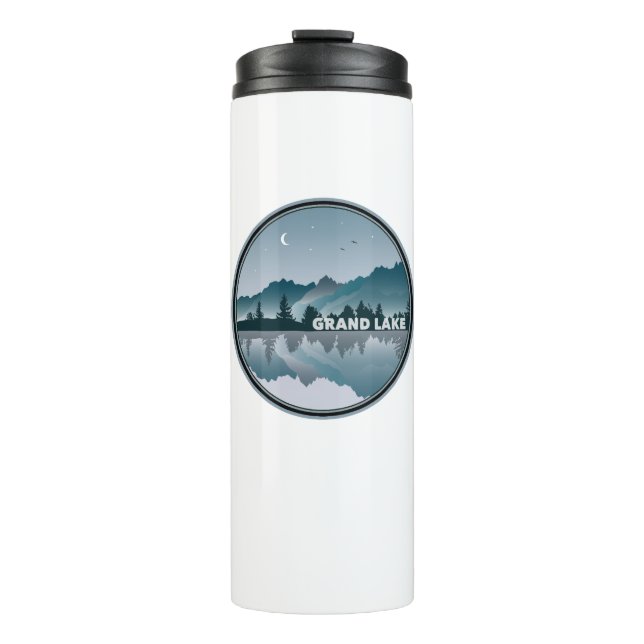 Grand Lake Colorado Reflektion Thermosbecher (Vorderseite)