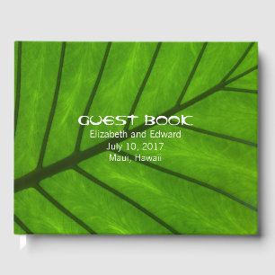 Grand Leaf Tropical Mariage livre d'hôtes