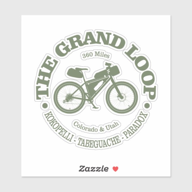 Grand Loop (MTB) Aufkleber (Blatt)