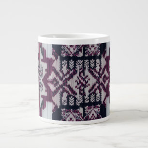 Grand Magenta Nordic Fair Isle Jumbo Strick-Spezia Jumbo-Tasse