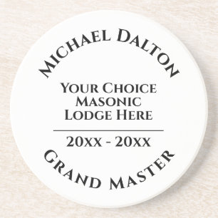 Grand Maître Dessous de verre masonique