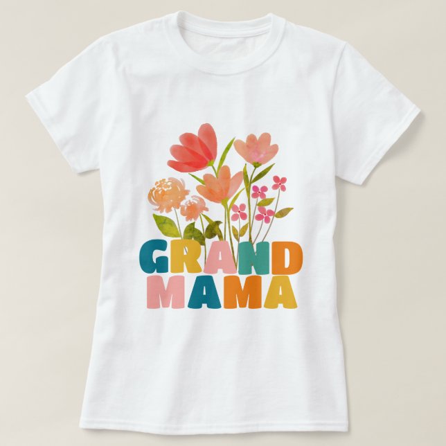 Grand Mama Blume T - Shirt (Design vorne)