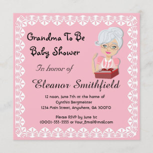 Grand-maman à être invitation de baby shower