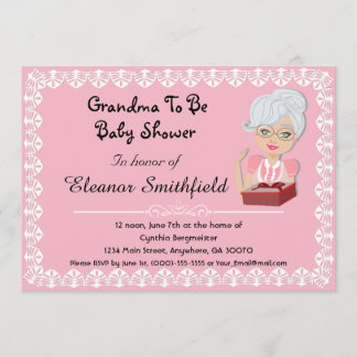 Grand-maman à être invitation de baby shower