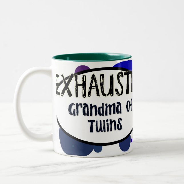 Grand-maman ÉPUISÉE de tasse de jumeaux (Gauche)