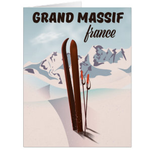 Grand Massif france Ski Poster Kunst.
